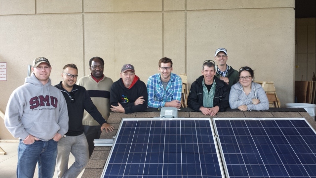 First solar panels